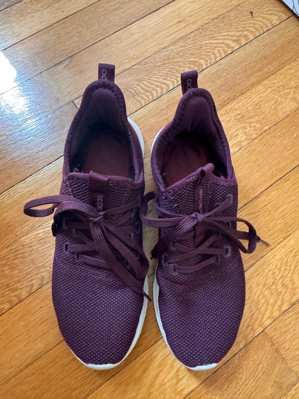 adidas Women’s Burgundy Knit Sneakers